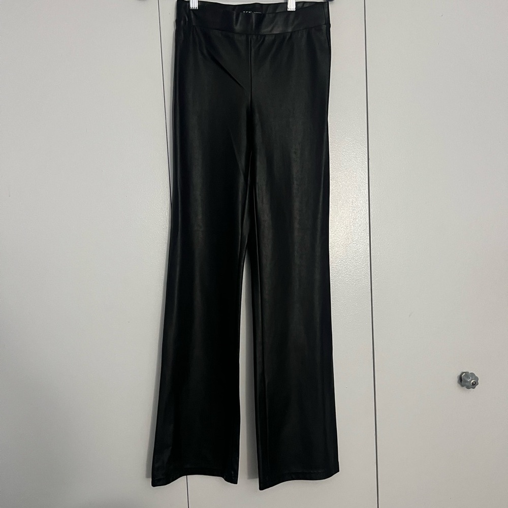 Babaton Black Faux Leather Pants